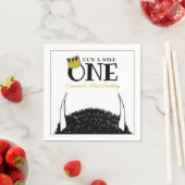 ワイルド・ワン – 1st Birthday金ゴールド・クラウン スタンダードカクテルナプキン (インサイチュ)