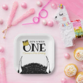 ワイルド・ワン – 1st Birthday金ゴールド・クラウン ペーパープレート (パーティー)