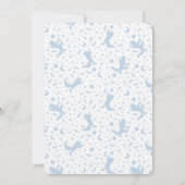 ワイルド・ワン – 1st Birthday Crown Blue 招待状 (裏面)