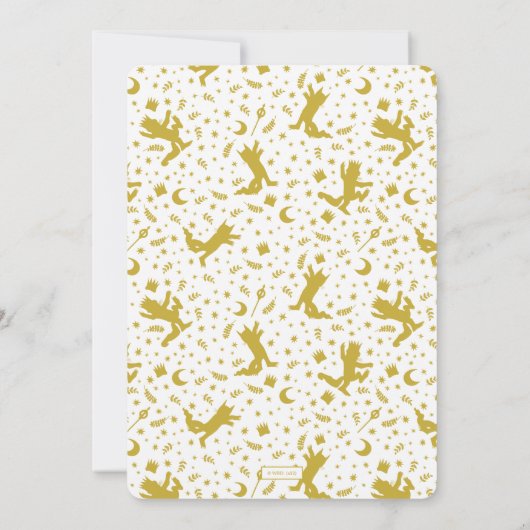 ワイルド・ワン – 1th Birthday Crown Chalkboard 招待状 (裏面)