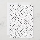 ワイルド・ワン | 3D レオパード バルーン ガール 1歳の誕生日 招待状 (裏面)