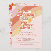 ワイルド&三レトロ3歳 招待状 (正面/裏面)