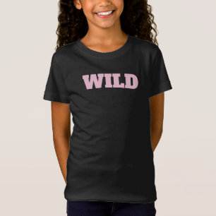 "ワイルド"女の子 Tシャツ