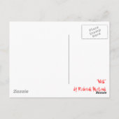 「ワイルド」抽象芸術 ポストカード (裏面)