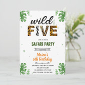 ワイルド＆５サファリ動物園ご招待 招待状 (スタンド正面)