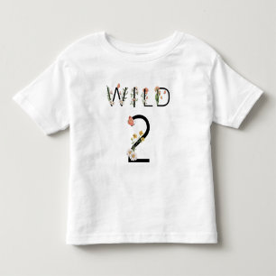 ワイルド 2 ワイルドフラワーズ 2歳の誕生日 トドラーTシャツ