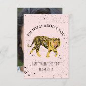 ワイルドAbout You Tiger Classroom写真バレンタイン 招待状 (正面/裏面)