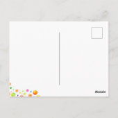 ワイルドONEベビーの最初の誕生日とTiger & Bubbles ポストカード (裏面)