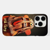ワイルドthingカチーナドール顔写真かわいいおもしろい Case-Mate iPhoneケース (裏面 (横))