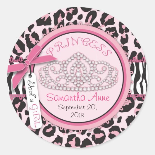 ワイルドthingバプテスマのステッカーB2 ラウンドシール (正面)