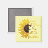 ワイルフラワーの四角い磁石 マグネット (正面/裏面)