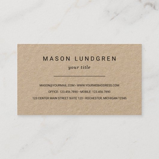 ワイル素朴ダネス屋外ガイドブートプリント 名刺 (裏面)