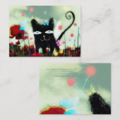 ワイル頭が切れるドネコ子猫ガチトチャット名刺 名刺 (正面/裏面)