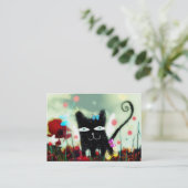 ワイル頭が切れるドネコ子猫ガチトチャット名刺 名刺 (スタンド正面)