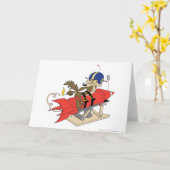 ワイル·エ。コヨーテが赤ロケット打ち上げ カード (黄色い花)