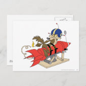 ワイル・E・コヨーテ赤ロケット発射装置 ポストカード (正面/裏面)