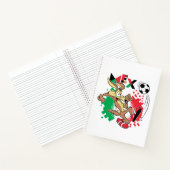 ワイル・E・コヨーテ™ メキシコ代表 サッカー グラフィック ノートブック (内部)