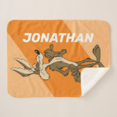 ワイルE.COYOTE™ルッキン誇りを持ったグ シェルパブランケット (正面(横))