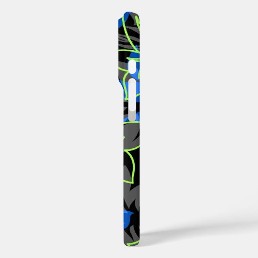 ワイレアハイビスカスハワイアンフローラ王室の迷彩柄 Case-Mate iPhoneケース (裏面 / 左)