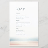 ワイレア結婚のメニュー (正面)