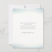 ワイレア結婚のメパーソナライズされたッセージ サンキューカード (裏面)