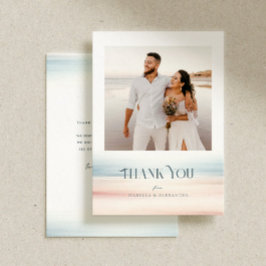 ワイレア結婚のメパーソナライズされたッセージ サンキューカード