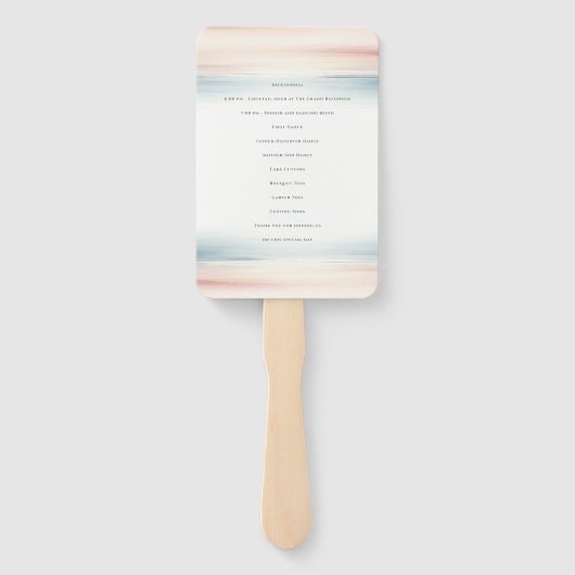 ワイレア結婚式 プログラム ハンドファン (裏面)