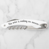 ワインおもしろいことわざが私を作った素晴らし ソムリエナイフ (裏面)