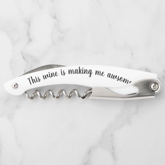 ワインおもしろいことわざが私を作った素晴らし ソムリエナイフ (裏面)