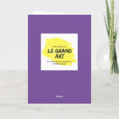 ワインおもしろいのクリスマスを飲む漫画の女性 カード (裏面)