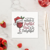 ワインおもしろいのクリスマスパーティー スタンダードカクテルナプキン (インサイチュ)