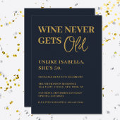 ワインおもしろいは決して大人の誕生日パーティーを取得しない 招待状