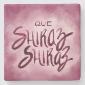 ワインおもしろいコースター赤ワイン愛好家ギフト券カーシー・シラーズ ストーンコースター (正面)