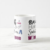 ワインおもしろいドリンカーズブラオフワイン去 コーヒーマグカップ (中央)