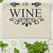 ワインおもしろいドリンカー引用文 キッチンタオル (折り畳み)