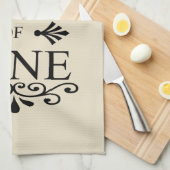 ワインおもしろいドリンカー引用文 キッチンタオル (四つ折り)