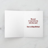 ワインおもしろいハッピーバースデーカスタマイズ カード (内部)