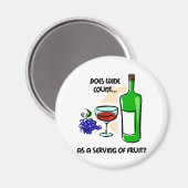 ワインおもしろいユーモアことわざ マグネット (正面/裏面)