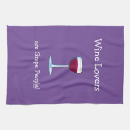 ワインおもしろい好き キッチンタオル