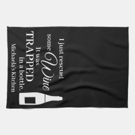 ワインおもしろい引用文ユーモアかわいい キッチンタオル