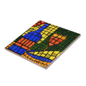 ワインおよびチーズカラフルで明るい人種差別 タイル (側面)