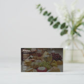 ワインおよびチーズパーティー 名刺 (スタンド正面)