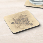 ワインおよびチーズ コースター (左側)