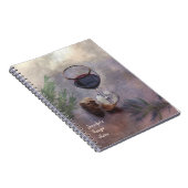 ワインおよびニンニクのレシピのノート ノートブック (右側)