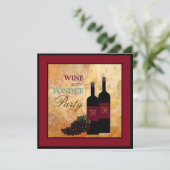 ワインおよびフォンデュのパーティー 招待状 (スタンド正面)