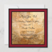 ワインおよびフォンデュのパーティー 招待状 (裏面)