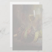 ワインおよびブドウの文房具 便箋 (正面/裏面)