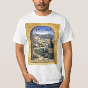 ワインおよびラベンダー Tシャツ