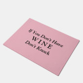 ワインがなかったらたたかないで下さい ドアマット (アングル)