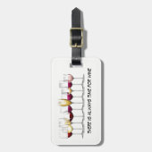 ワインが付いている図解入りの、写真付きのなワイングラス ラゲッジタグ (正面縦)